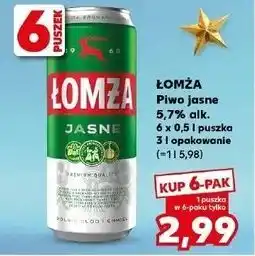 Kaufland Łomża piwo jasne oferta