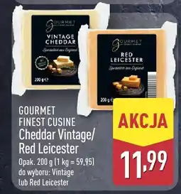 ALDI Ser Cheddar Vintage Gourmet Finest Cuisine oferta