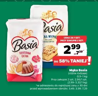 Mąka Basia (różne rodzaje)