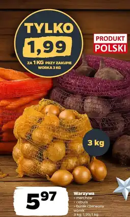 Netto Warzywa marchew młoda + burak czerwony worek Netto oferta