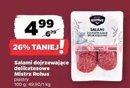 Netto Salami dojrzewające delikatesowe Mistrz Rohus oferta