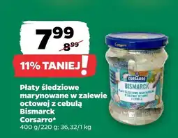 Netto Płaty śledziowe marynowane w zalewie octowej z cebulą Bismarck Corsarro oferta