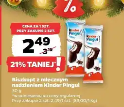 Netto Biszkopt z mlecznym nadzieniem Kinder Pingui oferta