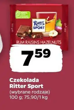 Netto Czekolada Ritter Sport wybrane rodzaje oferta