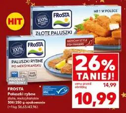 Kaufland Paluszki rybne złote, meksykańskie FROSTA 300/250 g opakowanie oferta
