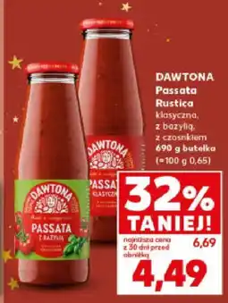 Kaufland Passata DAWTONA Rustica klasyczna z bazylią z czosnkiem oferta