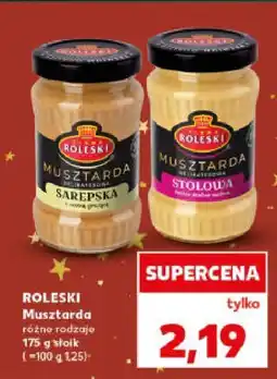 Kaufland Musztarda ROLESKI różne rodzaje oferta