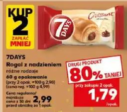Kaufland Rogal 7DAYS z nadzieniem różne rodzaje 60g oferta