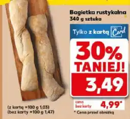 Kaufland Bagietka rustykalna 340g Kaufland oferta