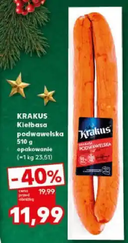 Kaufland Kiełbasa Krakus Kiełbasa podwawelska oferta