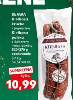 Kaufland Kiełbasa Kiełbasa krucha z jagnięciny polska z dodateczny wieprzowiny 320/220g oferta