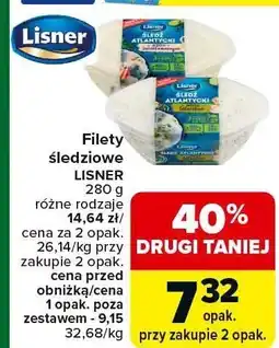 Carrefour Market Filety śledziowe Lisner oferta