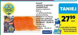 Carrefour Market Łosoś JAKOŚĆ Z NATURY CARREFOUR plastry wędzone na zimno 250 g oferta