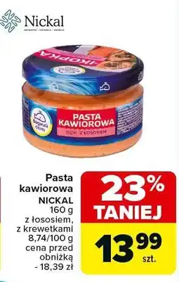 Carrefour Market Pasta kawiorowa NICKAL z łososiem, z krewetkami oferta