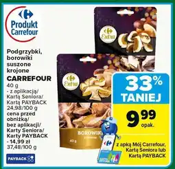 Carrefour Market Podgrzybki, borowiki suszone krojone CARREFOUR oferta