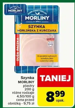 Carrefour Market Szynka MORLINY szynka morlińska z kurczaka oferta