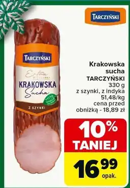 Carrefour Market Krakowska sucha TARCZYŃSKI z szynki, z indyka oferta