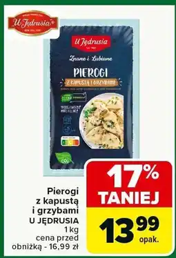 Carrefour Market Pierogi z kapustą i grzybami LA JEDRUSIA oferta