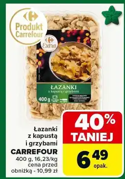 Carrefour Market Łazanki z kapustą i grzybami CARREFOUR oferta
