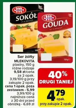 Carrefour Market Ser żółty Mlekovita plastry oferta