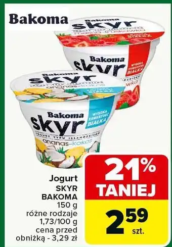 Carrefour Market Jogurt Skyr Bakoma oferta
