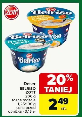 Carrefour Market Deser Belriso Zott oferta