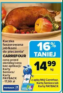 Carrefour Market Kaczka faszerowana jabłkami do pieczenia CARREFOUR 1kg oferta