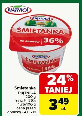 Carrefour Market Śmietanka PIĄTNICA oferta