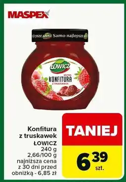 Carrefour Market Konfitura z truskawek ŁOWICZ oferta
