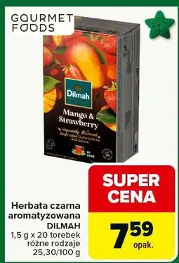 Carrefour Market Herbata czarna aromatyzowana DILMAH Gourmet Foods oferta