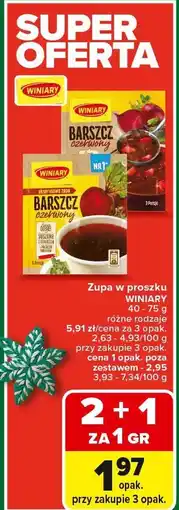 Carrefour Market Zupa w proszku WINIARY Barszcz czerwiony oferta