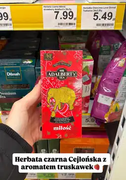Dino Herbata czarna Miłość truskawkowa Sir Adalbert's Tea oferta