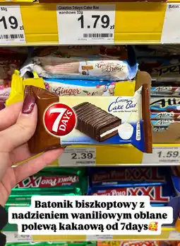 Dino Baton biszkoptowy z nadzieniem waniliowym w polewie kakaowej 7days oferta