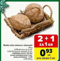 Carrefour Bułka róża ciemna z ziarnami Carrefour oferta