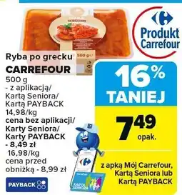 Carrefour Ryba po grecku Carrefour oferta
