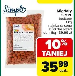 Carrefour Migdały SIMPL łuskane 1 kg oferta