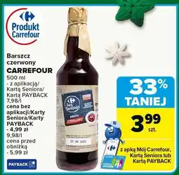 Carrefour Barszcz czerwony CARREFOUR oferta