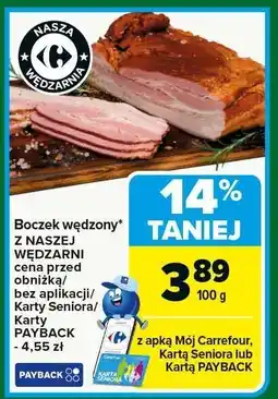 Carrefour Boczek wędzony Z NASZEJ WĘDZARNI Carrefour oferta
