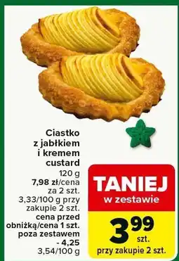 Carrefour Ciastko z jabłkiem i kremem Carrefour oferta