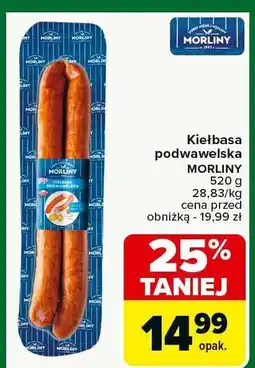 Carrefour Kiełbasa podwawelska MORLINY oferta