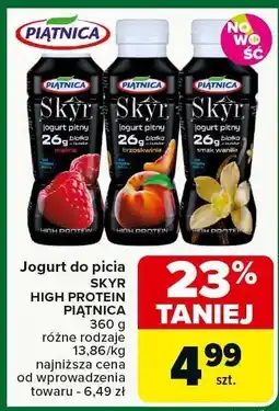Carrefour Jogurt do picia Skyr High Protein Piątnica oferta