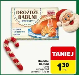 Carrefour Drożdże BABUNI - ciasta, pieczywo, pizza oferta