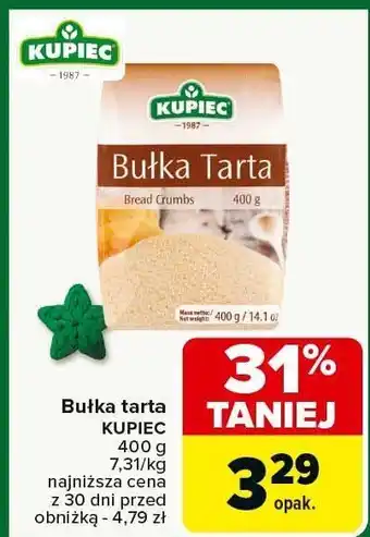 Carrefour Bułka tarta KUPIEC oferta