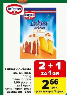 Carrefour Lukier do ciasta DR. OETKER oferta