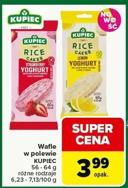 Carrefour Wafle w polewie KUPIEC różne rodzaje oferta