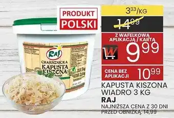 Kapusta kiszona wiadro 3 kg E&J