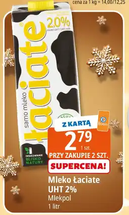 E.Leclerc Mleko Łaciate UHT 2% Mlekpol oferta