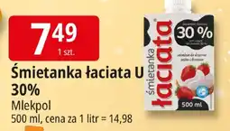 E.Leclerc Śmietanka łaciata U 30% Mlekpol oferta