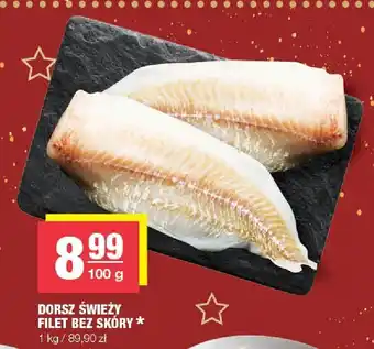 Dorsz świeży filet bez skóry SPAR