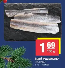 Spar Śledź a'la matjas Rybhand oferta